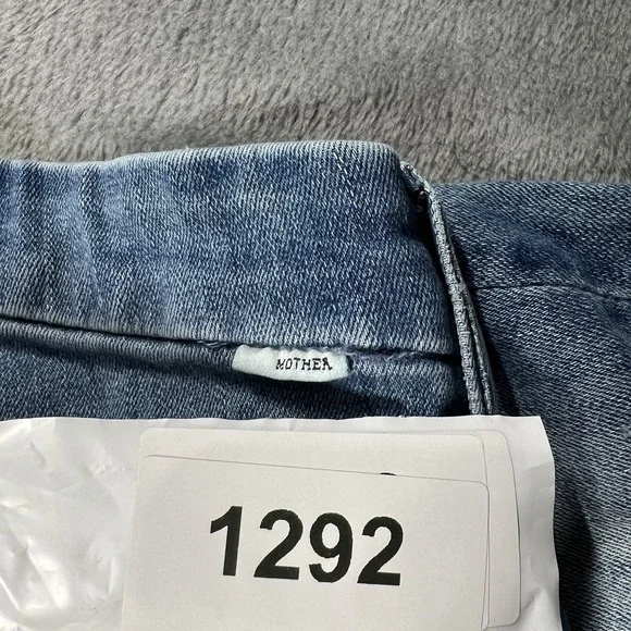 Mother Jeans Womens 25 Blue High Waisted Looker Skinny Distressed Medium Wash - Picture 11 of 11